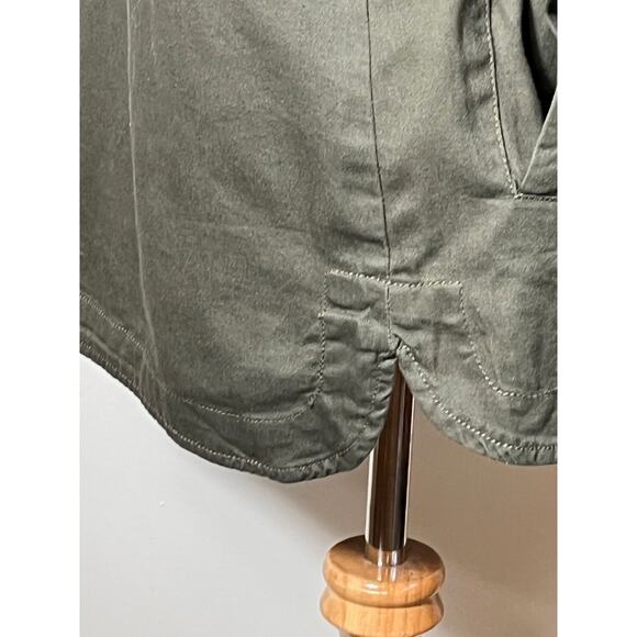 Adam Levine Women’s Olive Green Utility Shirt M Long Sleeve Epaulettes‎ Pockets - Picture 16 of 16